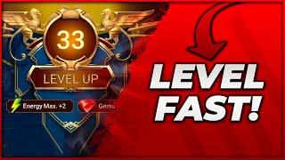 LEVEL YOUR ACCOUNT FAST! This is the most Efficient Way to hit Level 50 | Raid: Shadow Legends