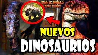 TODOS los NUEVOS DINOSAURIOS de JURASSIC WORLD: CHAOS THEORY