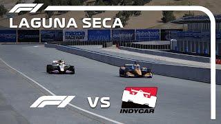 F1  vs IndyCar | Laguna Seca Raceway