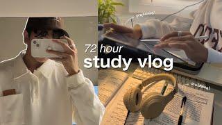 72-hour productive study vlog  —  lots of studying & readings, unboxing & haul