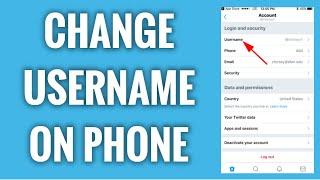 How To Change Twitter Username Handle On Mobile