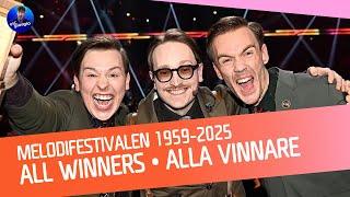  Melodifestivalen: All Winners / Alla Vinnare (1959-2025)