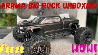 ARRMA Big Rock unboxing and Bashing