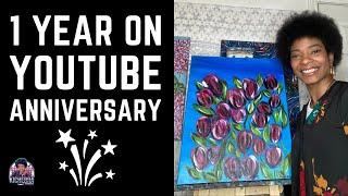 It’s My 1 Year YouTube Channel Anniversary!!! #kicherra #artvlog