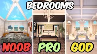 BUILDING a NOOB vs PRO vs GOD Bedroom IN BLOXBURG