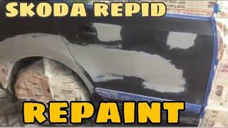 Skoda Rapid How To  Spray paint Restoration Car Repair Cars Clinic