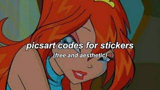 彡 picsart codes/keywords for aesthetic stickers
