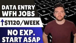 Start ASAP! EASIEST Remote Data Entry Jobs No Experience Hiring Now ⬆️$1120/Week