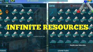 Infinite resources bug, metal polymer cement paste ark mobile (Recursos Infinito)