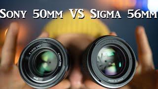 Sony 50mm F1.8 VS Sigma 56mm F1.4 - Sony APS-C Lens Comparison (a6700, a6600, a6500, a6400, a6100)