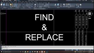 AutoCAD Tutorial : Find and replace command!