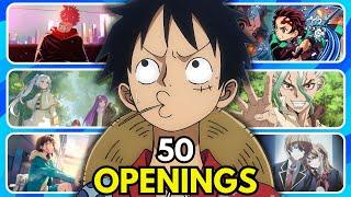 ANIME OPENING QUIZ - 50 Openings [VERY EASY - VERY HARD]