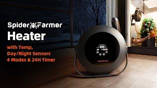 Spider Farmer Heater | Easy Setup & Smart Climate Control | For Grow Tents & Greenhouses | New