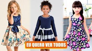 Vestido Infantil Simples - 337 Modelos Básicos Para as Pequenas