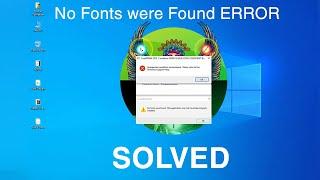 How to Solved No Fonts were Found ERROR CorelDraw X7 X8 X9 2020