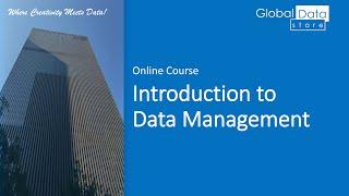 Introduction to Data Management (Online Course - Preview)