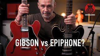 Epiphone Dot vs. Gibson ES-335: What's different, what's similar?