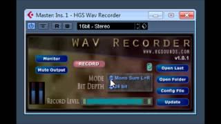 HGS WAV RECORDER by HG Sounds / Home Grown Sounds