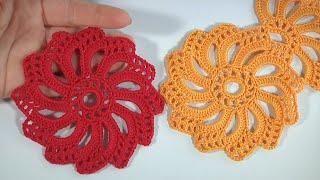 AMAZINGLY SIMPLE and VERY BEAUTIFUL NAPKIN Doily /Crochet for BEGINNERS /Crochet #elenarugalstudio