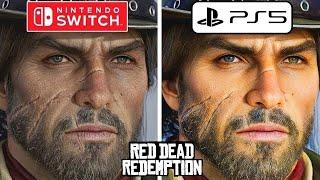 Red Dead Redemption PS5 vs Nintendo Switch Graphics Comparison