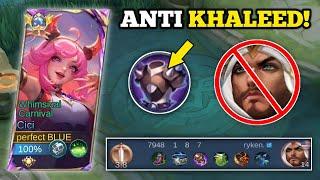 12 KILLS! | CICI BEST BUILD TO DOMINATE META KHALEED IN EXP LANE! -MLBB