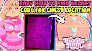 EASY How To Find Your Secret Code For A Chest Location In The Throne Tower Royale High Update