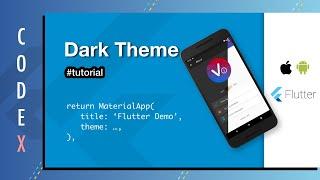 Flutter Dark Theme Tutorial | Change Theme Runtime