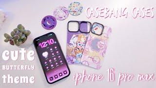 ੈ‧₊˚ iPhone 16 Pro Max CUTE DARKMODE THEME | casebang cases unboxing ੈ‧₊˚