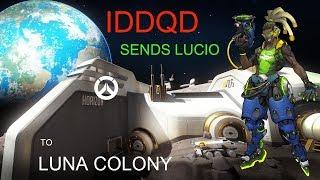 IDDQD SENDS LUCIO TO LUNAR COLONY !! - Overwatch Daily Funny Moments (Stream Highlights)