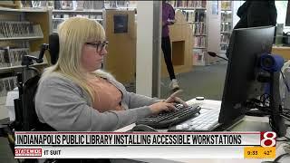 WISH TV 8 - Accessible Workstations at Marion County Libraries