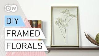 DIY - How to make a Still Life Behind Glass |  Tutorial Framed Florals | Pressed-Flowers