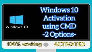 How to Easily Activate Windows 10 64Bit/32Bit using CMD permanently || Tutorial