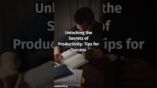 Unlocking the Secrets of Productivity - Tips for Success #productivity #hacks #shorts #youtube