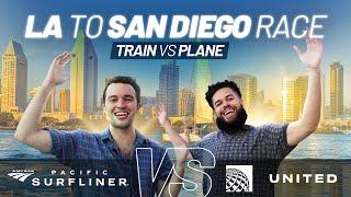 Racing from LA to San Diego! | Amtrak's Pacific Surfliner vs United