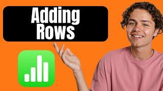 How to Add Rows in Apple Numbers Spreadsheet