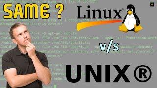 [HINDI] Linux v/s Unix | Same or Different? | Comparison and Differences Explained