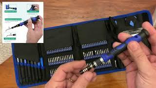 Unwrapping of ORIA Screwdriver Tool Set (142 in 1) from vendor ORIA