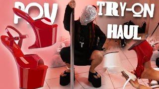 [8K] Insane Cosplay | Try-On Haul! The Highest Heels Challenge Ever! OOTD | POV