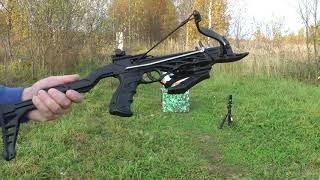 Арбалет-пистолет Man Kung MK-TCS2 Alligator - Обзор со стрельбой