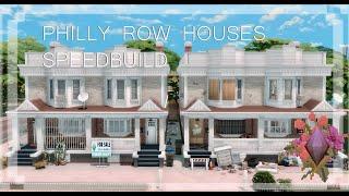 philly row houses (no cc) | sims 4 speedbuild | prod. chaos