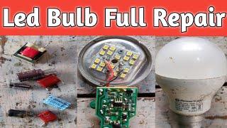 led bulb repair kaise kare in hindi || how to repair led bulb | led bulb repair kit | mukhiya iltaf