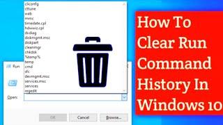 Clear Run Command History In Windows 10