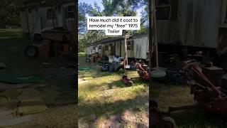 How much did it cost to remodel my free 1975 Trailer #homerenovation #diy