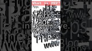 What is PHP ? Learn in 1 Minute!  #Shorts