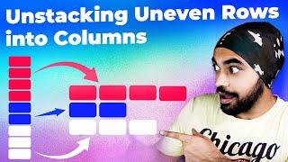 Unstack a Million Uneven Rows to Columns in Power Query