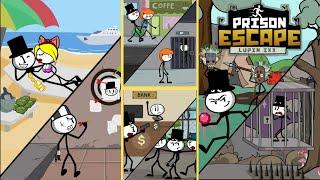 Prison Escape: Stickman Story ALL CORRECT ANSWERS Levels 1-40 Gameplay Walkthrough | GAMER KIDDY