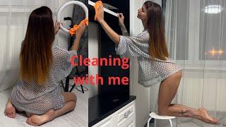 Cleaning with me