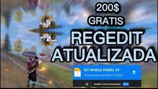 SAIU!! NOVA REGEDIT  FREE FIRE MOBILE VIP DE GRAÇA ATUALIZADA PERMANENTE