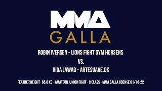 Robin Iversen (Lions Fight Gym Horsens) Vs. Rida Jawad (Artesuave.dk)