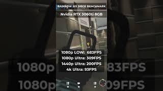 Rainbow Six Siege Benchmarks - RTX 3060ti 8GB Nvidia